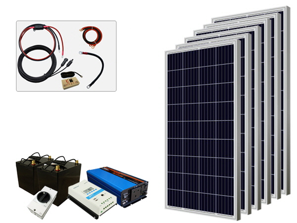 780W - 24V Off Grid Solar Kit - 1000W Power Inverter