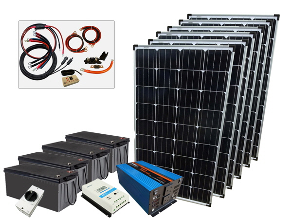 780W - 24V Off Grid Solar Kit - 3000W Power Inverter