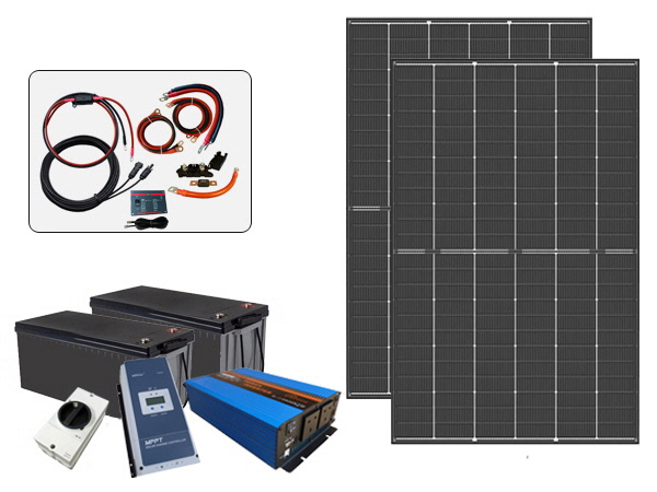 890W - 12V Off Grid Solar Kit - Power Inverter