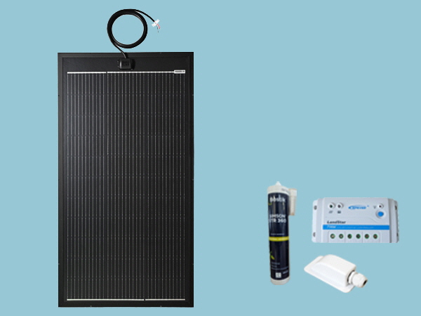 120W Hybrid Glass Free Rigid Solar Kit
