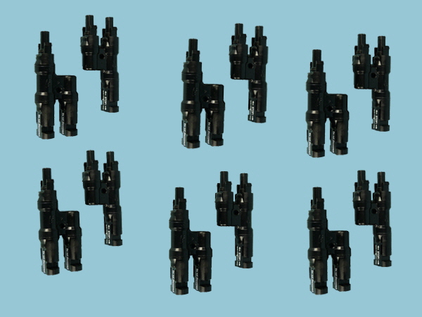 6 Pairs of MC4 Type Solar Branch Connectors (2-1) 