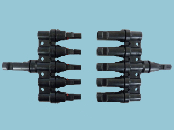 Pair of MC4 Type Solar Branch Connectors (5 to 1)