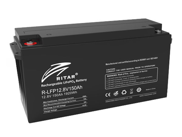 Ritar 150Ah - 12V Lithium Leisure Battery LiFePO4