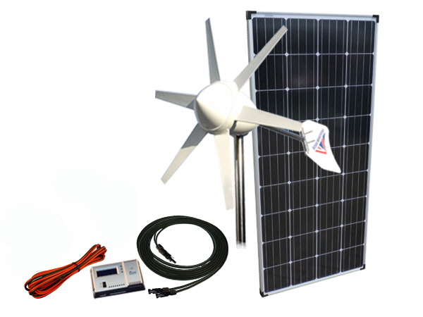 Sunshine Solar & Wind Power Kit 315W - 12V